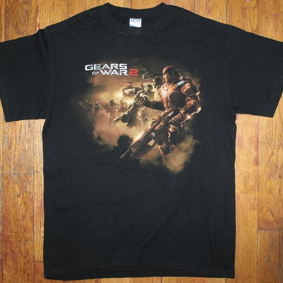 2x BNWOT 2007-08 Gears Of War 1& 2 Video Game Promo Shirts - Picture 5 of 9
